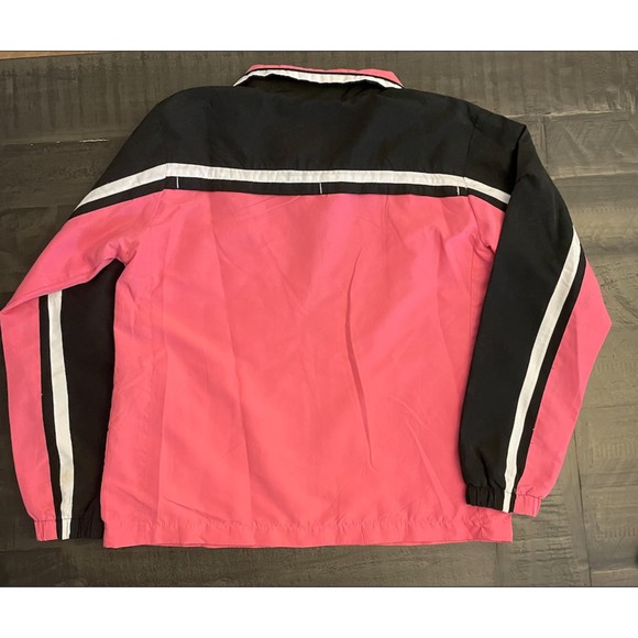 East West Vintage Pink and Black Wind/Track Suit - Sz M/L - Picture 2 of 10